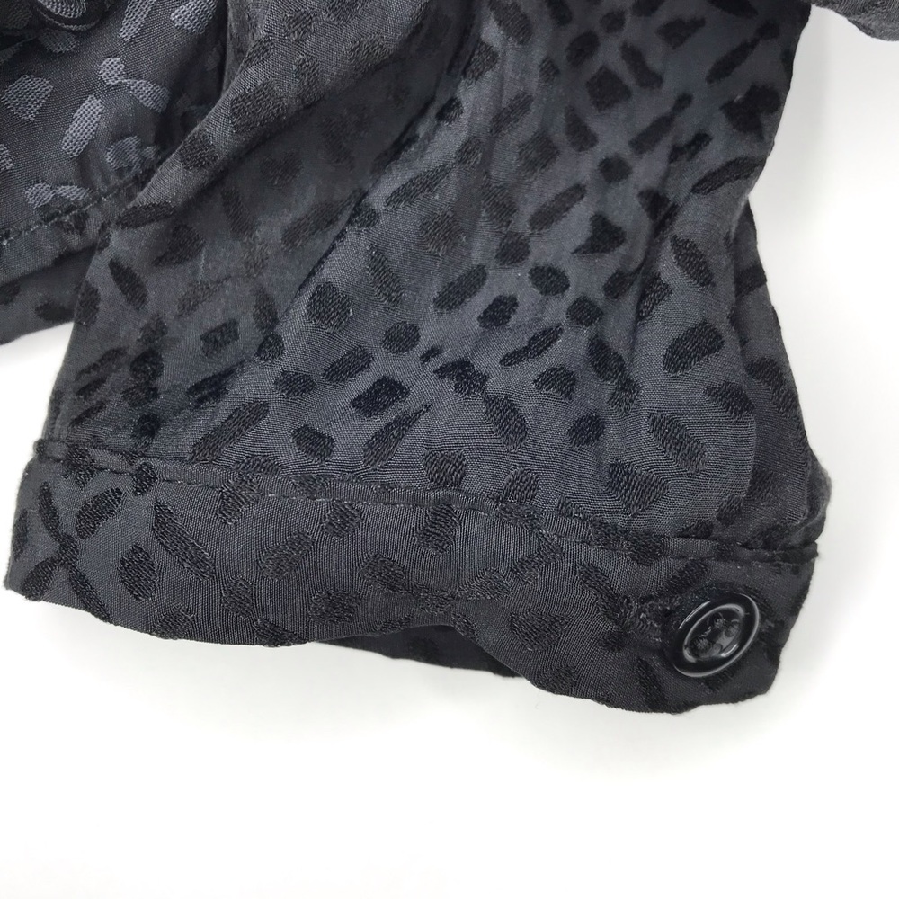 Drew Long Sleeve Textured Blouse Top in Black XS - Picture 5 of 7